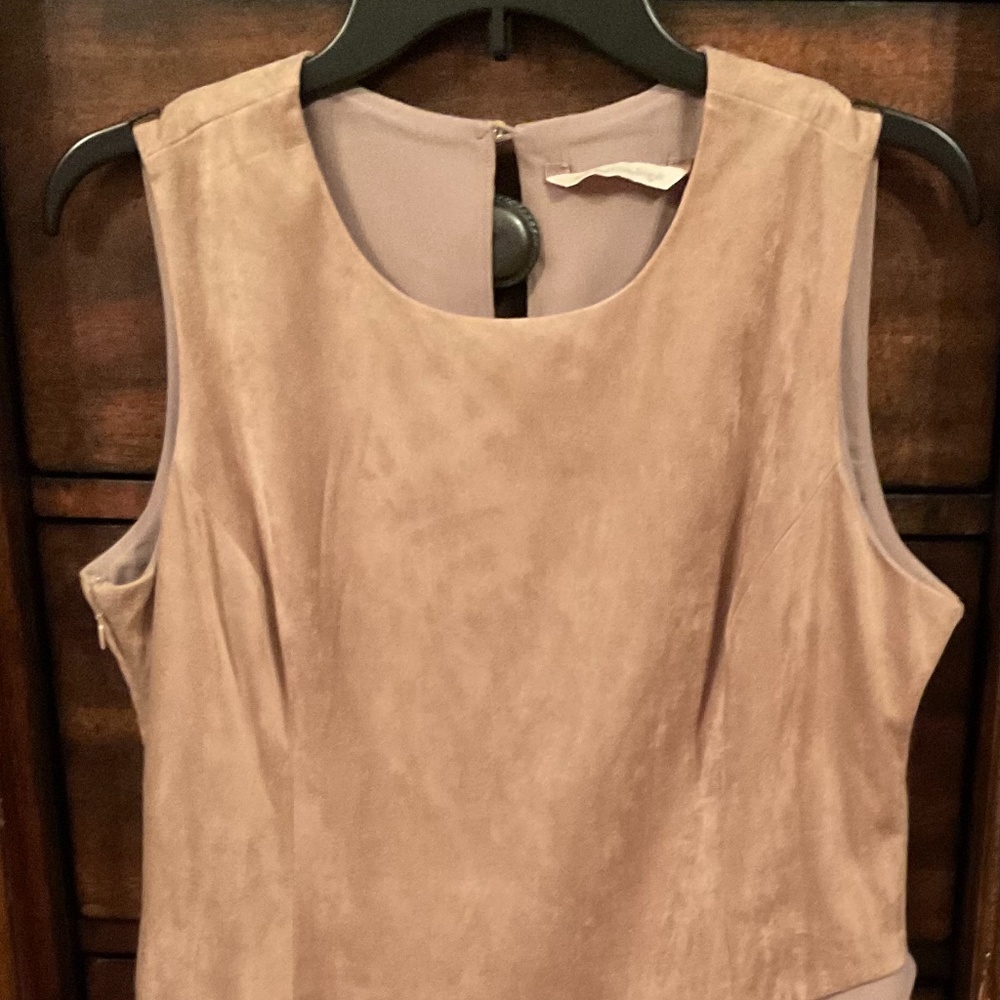 Imitation suede tunic.